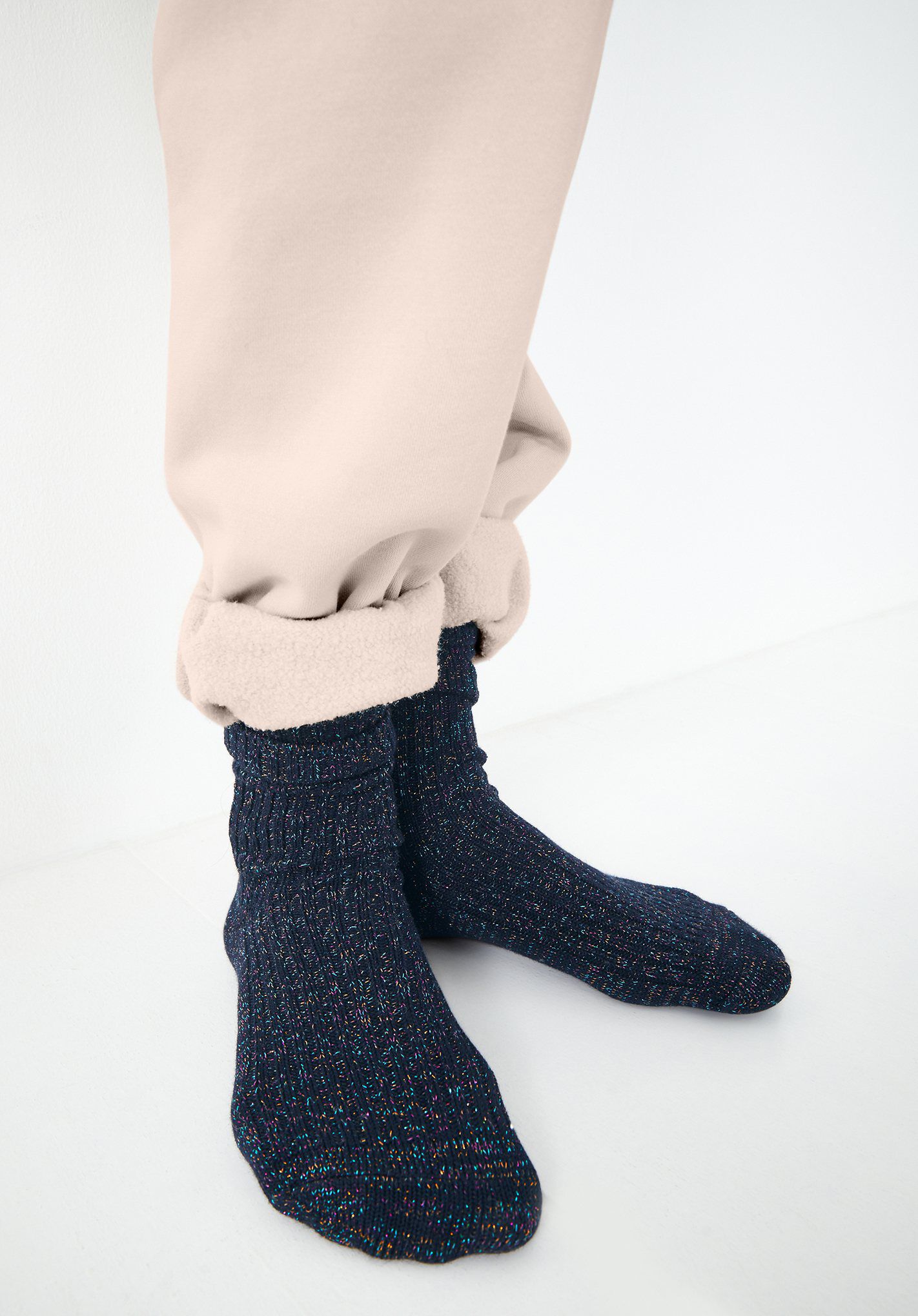Mula Ribbed Glitter Socks