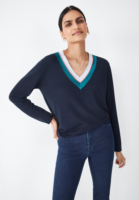 Deep V Neck Jumper