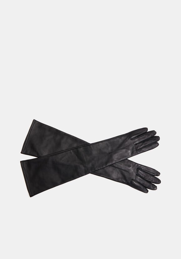 Dents Long Leather Gloves