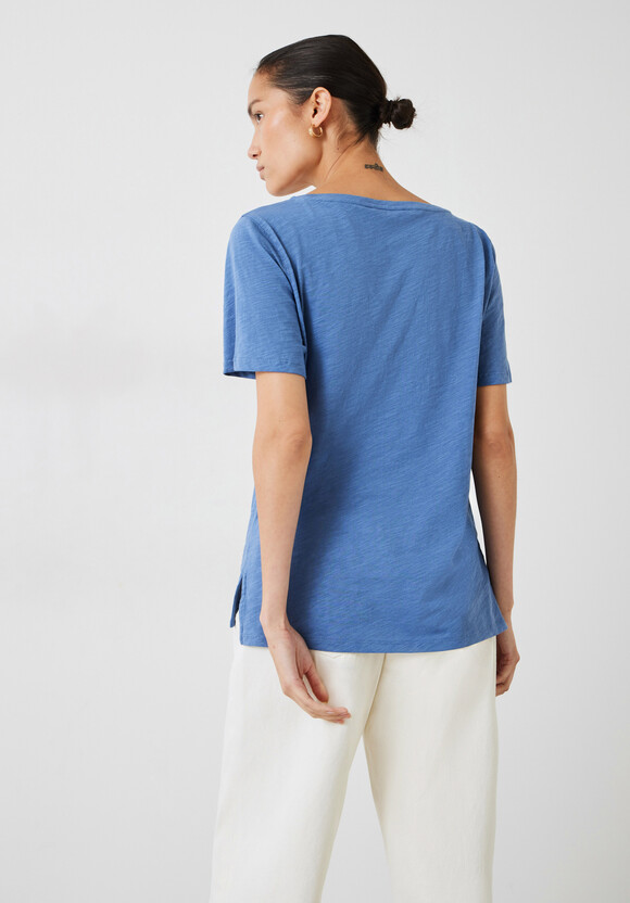 Kali Cotton Slub V-Neck T-Shirt