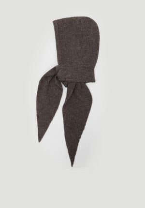 Knitted Hooded Scarf