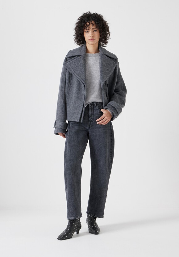 Pure Wool Double Lapel Jacket