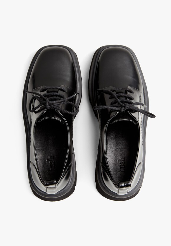 Laurie Lace-Up Leather  Shoes