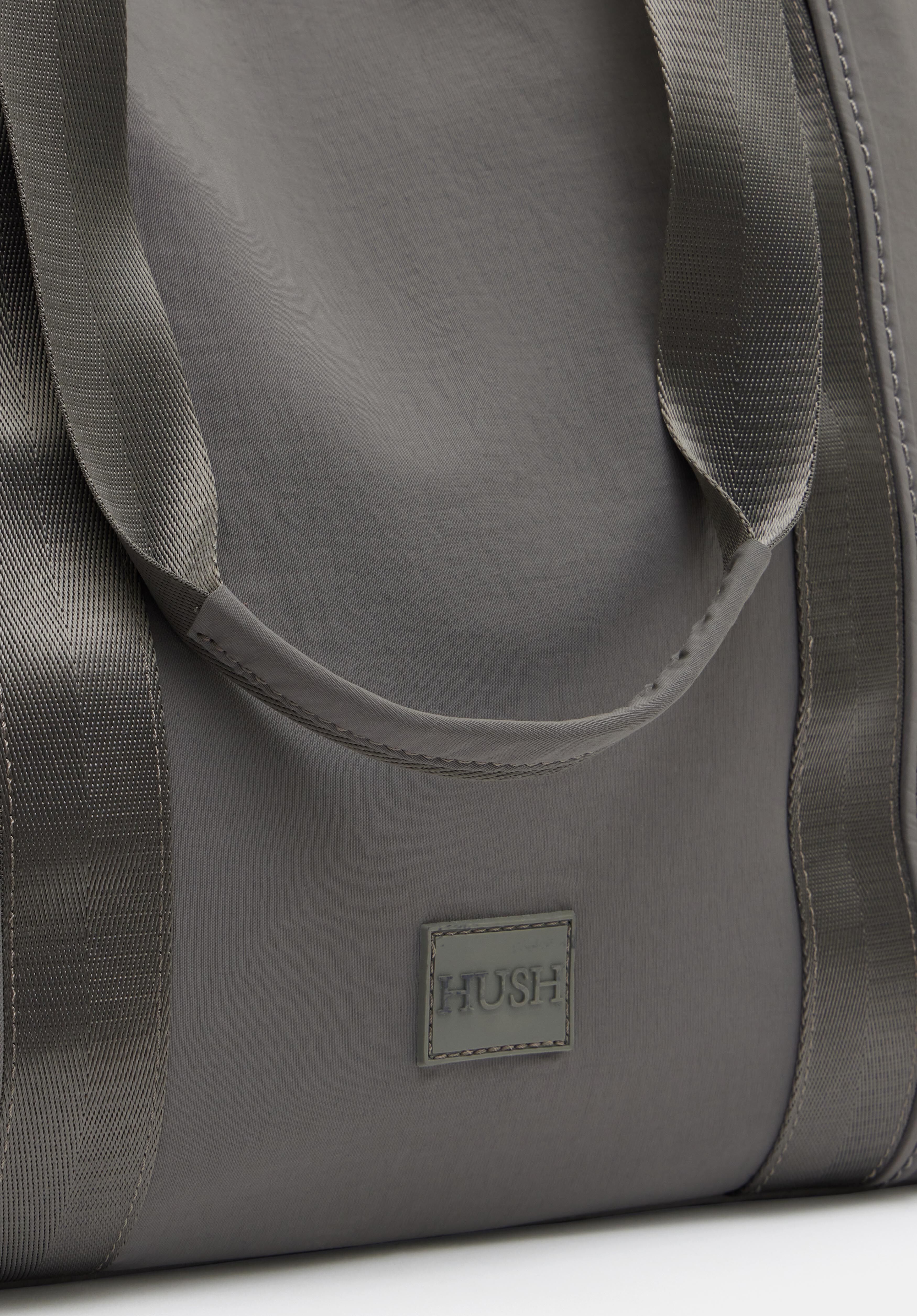 Nadia Nylon Tote Bag Grey hush