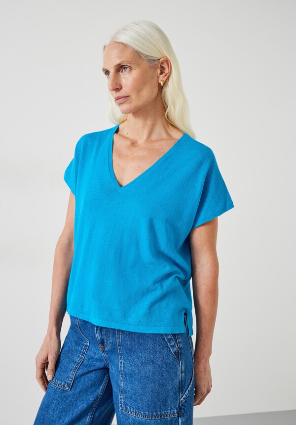 Emmerline Linen Blend Knitted Top