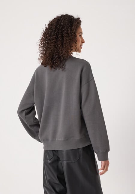 Metallic Star Graphic Sweatshirt