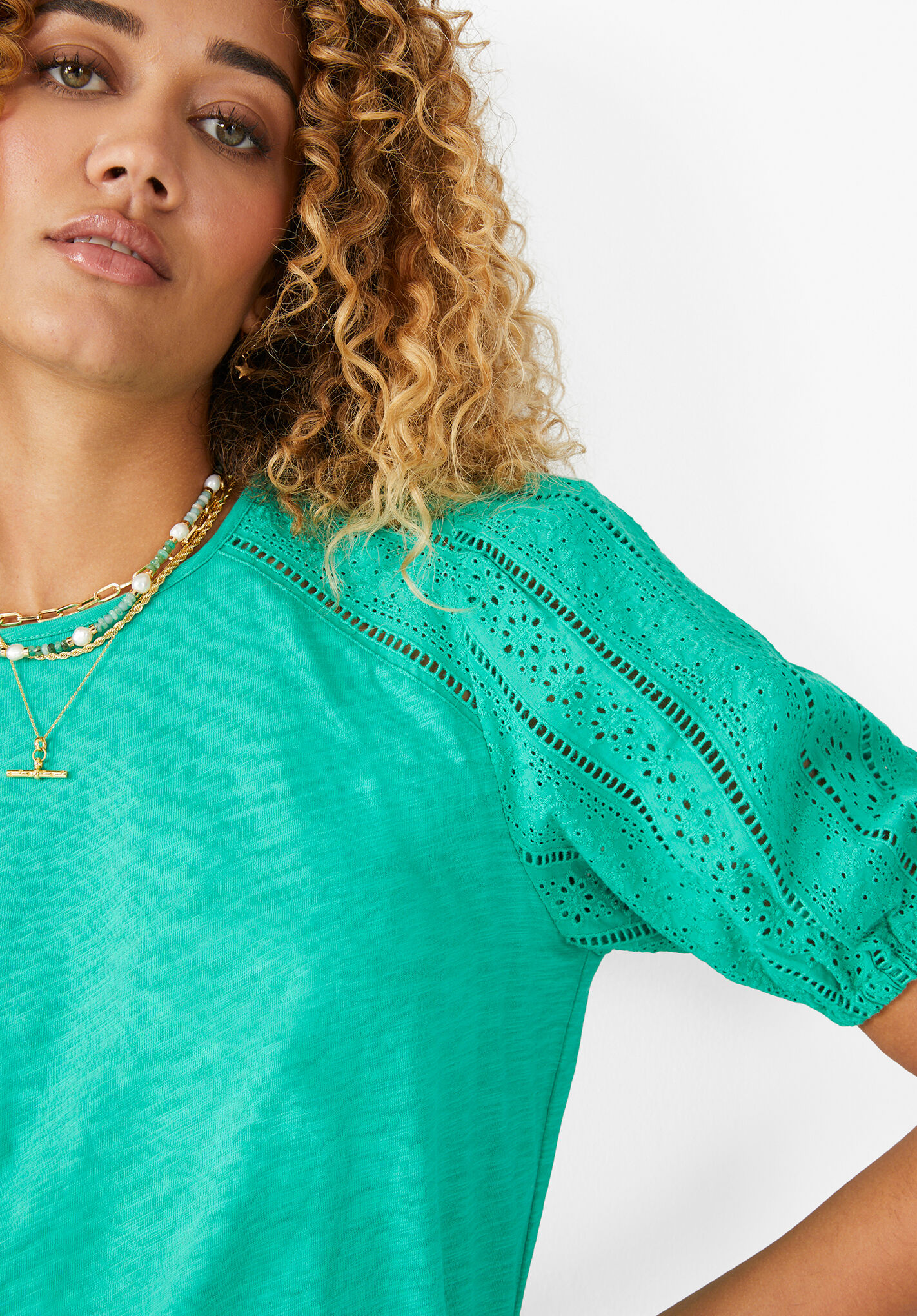 Puff shoulder tee cheap