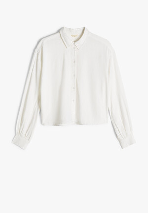 Paige Cropped Linen Shirt
