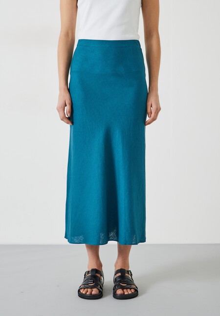 Simone Linen Midi Skirt