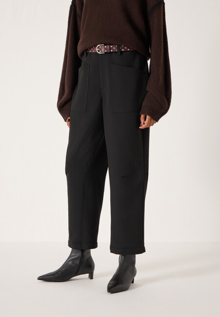 Cordi Barrel Leg Tailored Trousers