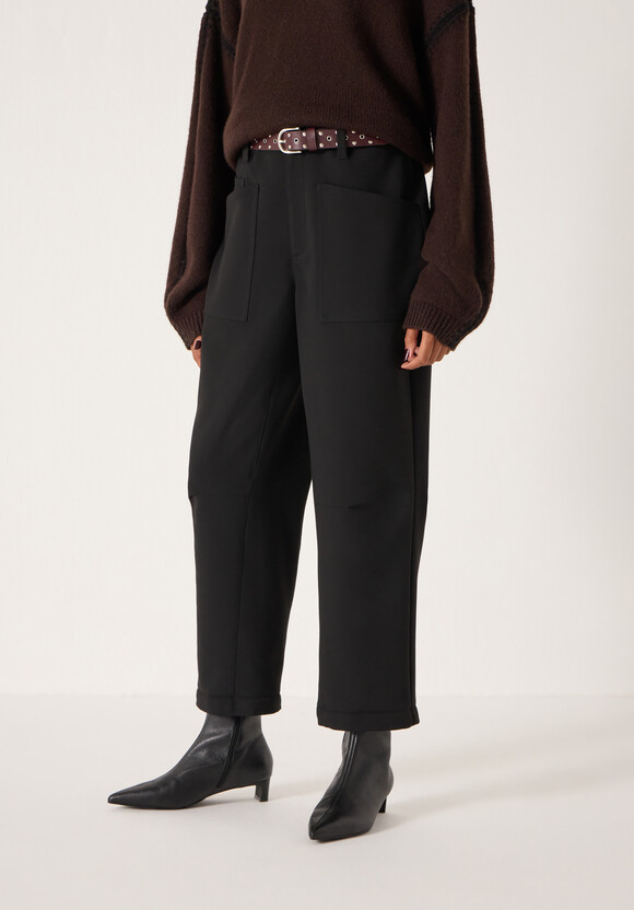 Cordi Barrel Leg Tailored Trousers