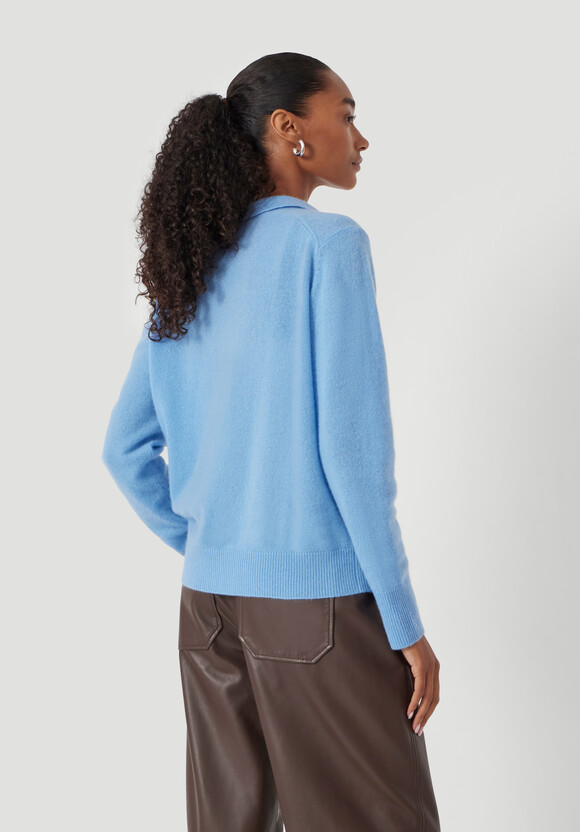 Open Collar Cashmere Jumper