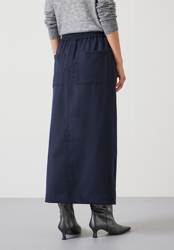 Aria Cargo Wool Maxi Skirt