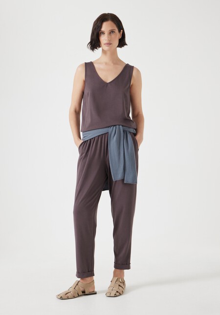 Cropped Jersey Jumpsuit