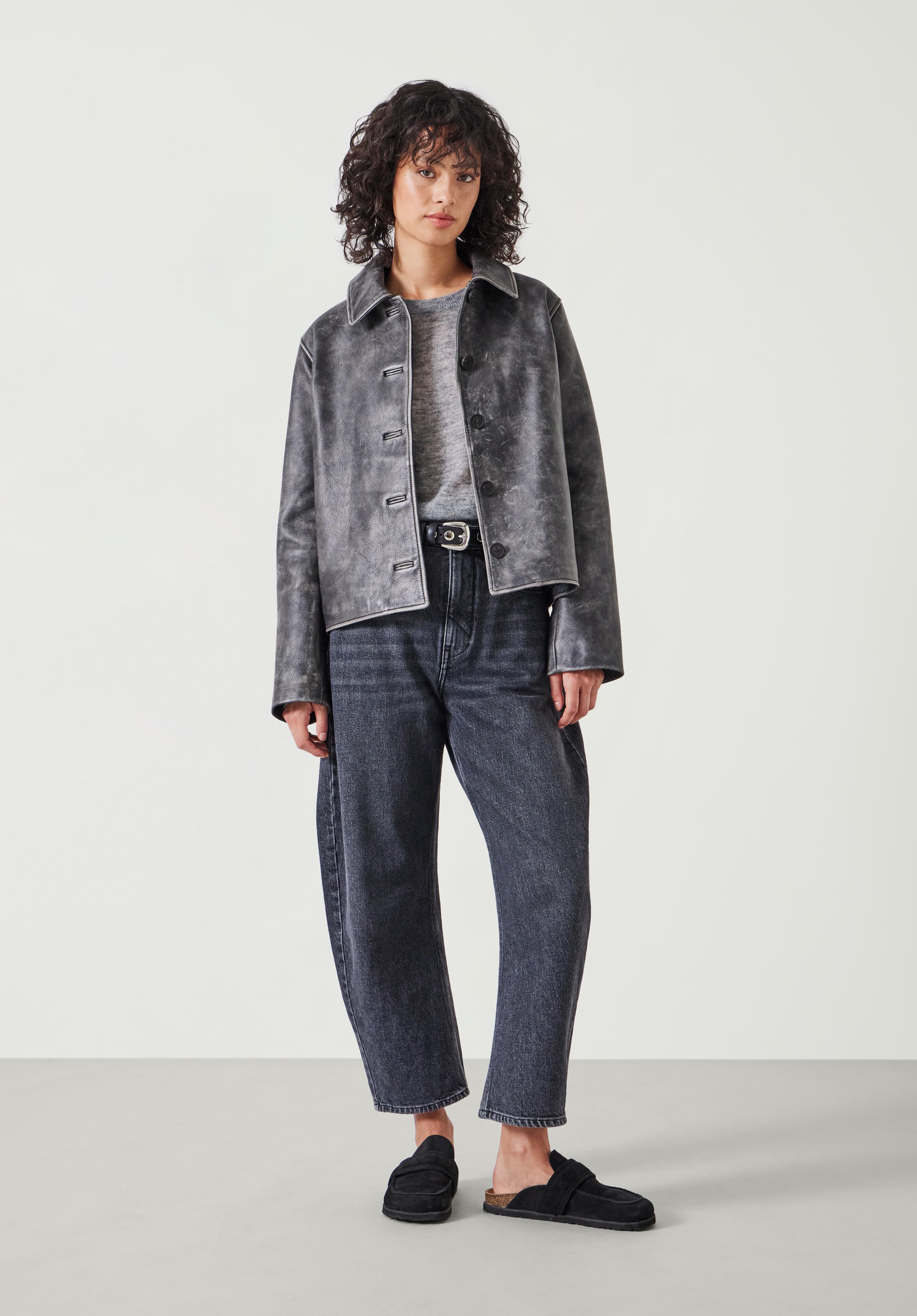 Ana faux leather jacket clearance