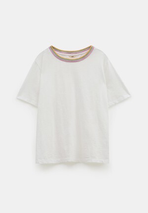 Marta Crochet Trim Relaxed Tee
