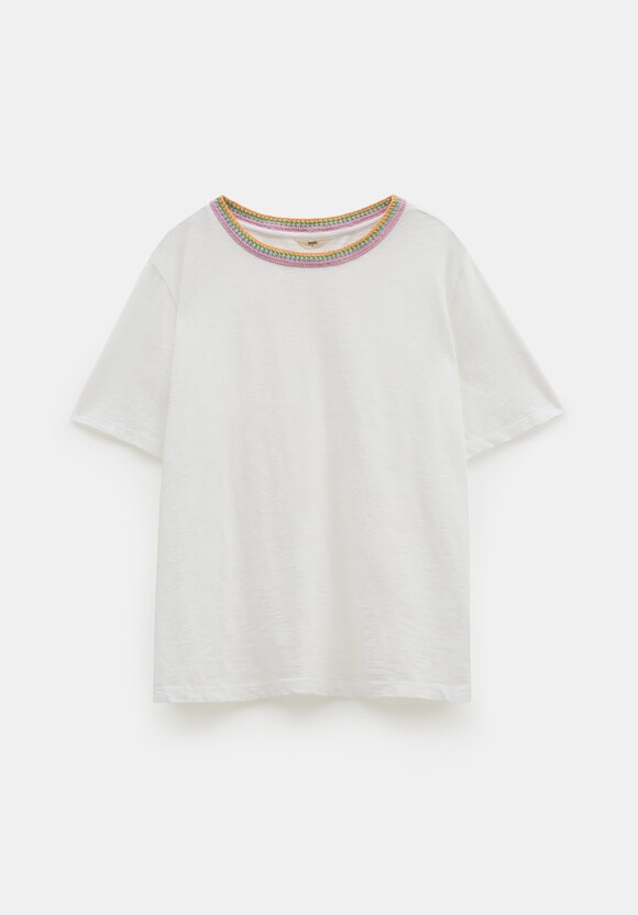 Marta Crochet Trim Relaxed Tee