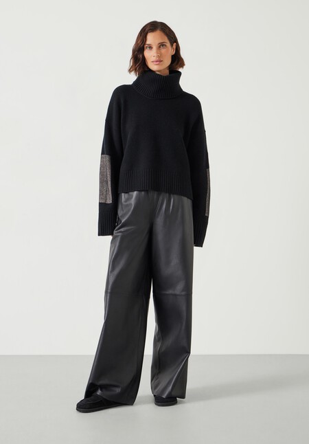 Livvy Merino Wool Detachable Roll Neck Jumper