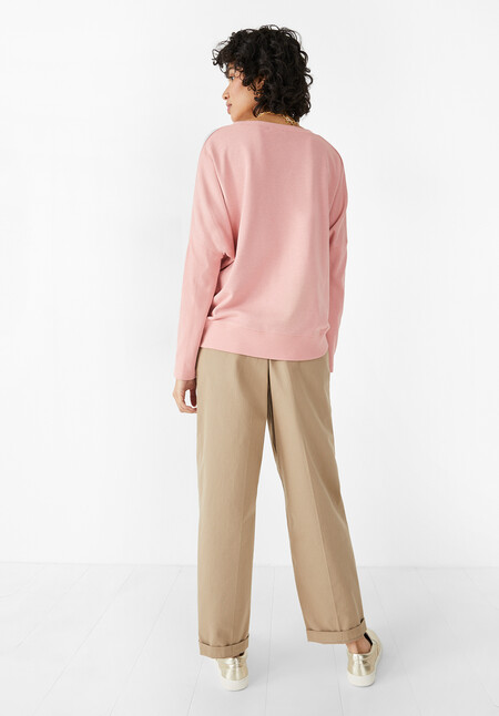 Daisy Ribbed Sweatshirt