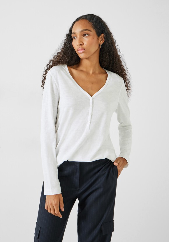 Long Sleeve Henley Top
