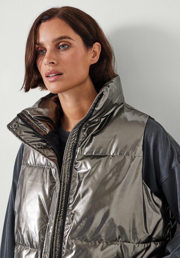 Alice Metallic Puffer Gilet