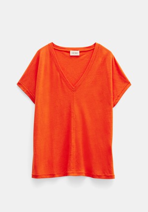 Danny Linen V-Neck T-Shirt