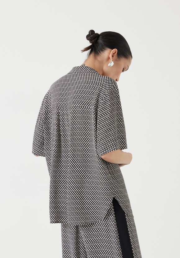 Revere Collar Short Sleeve Shirt