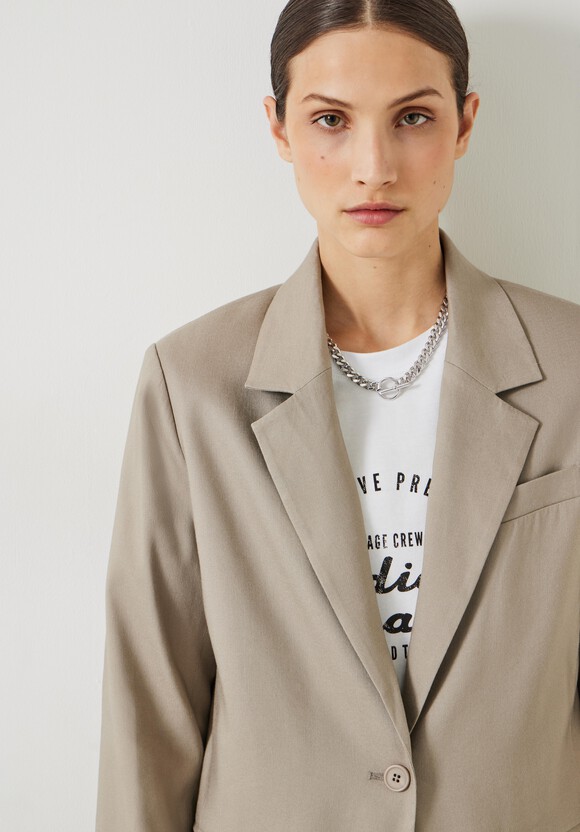 Lana Relaxed Linen Blend Blazer