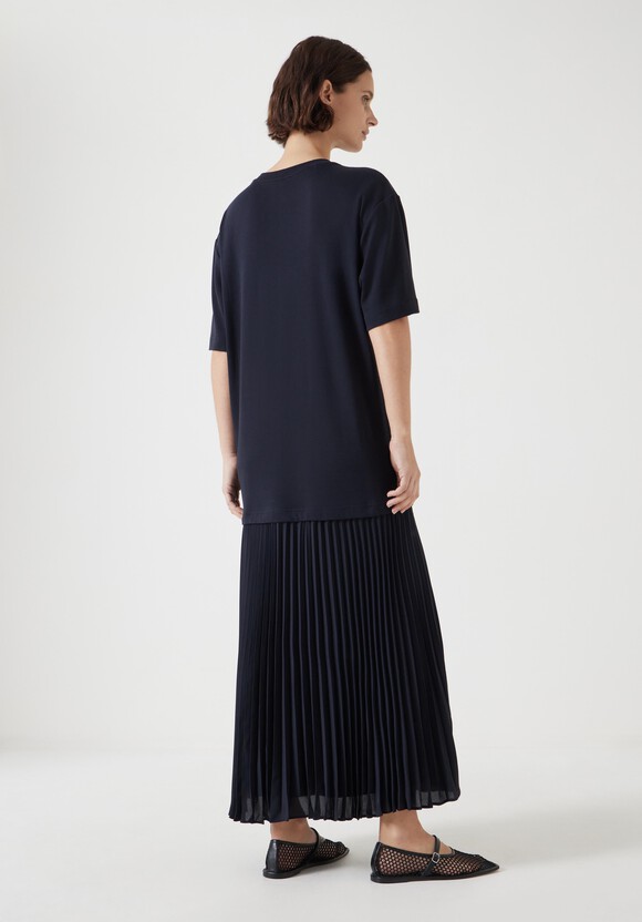 Esme Short Sleeve Pleated Midi Dress