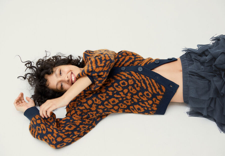 Animal Slouchy Cardigan