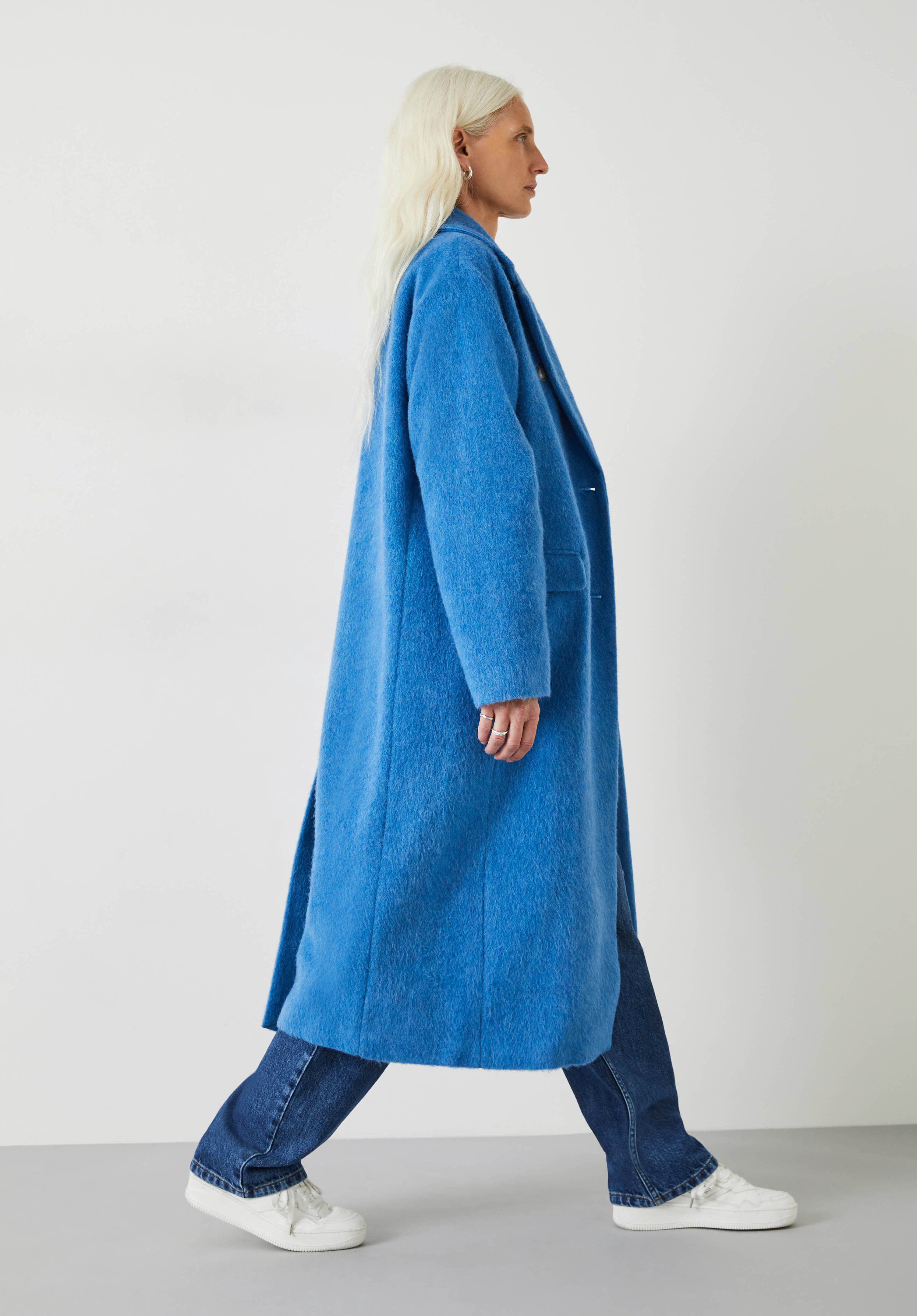 Royal blue shop wool coats