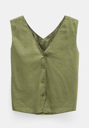 Kimi Two Way Linen Waistcoat