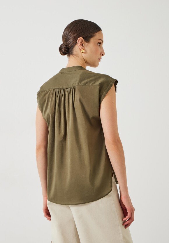 Viola Sleeveless Cotton Shirt