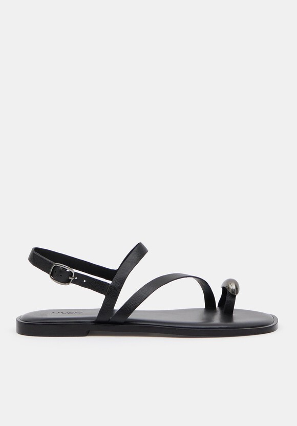 Metal Detail Flat Sandals