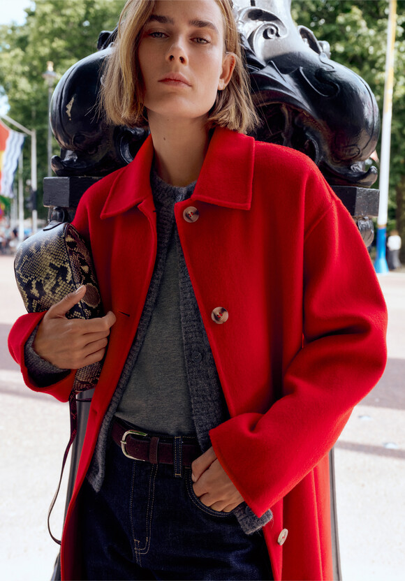 Edie Pure Wool Double Faced Coat