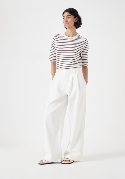 Lya Cotton Wide Leg Trousers