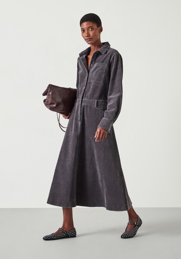 Bella Cord Midi Dress