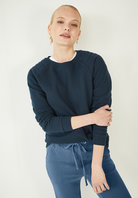Biker Crew Neck Sweatshirt