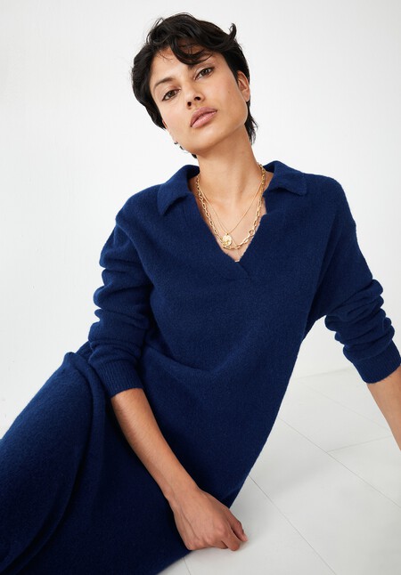 Aster Collar Knitted Dress