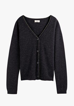 Etta Metallic Trim Cardigan