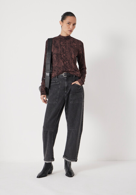 Printed Long Sleeve Top