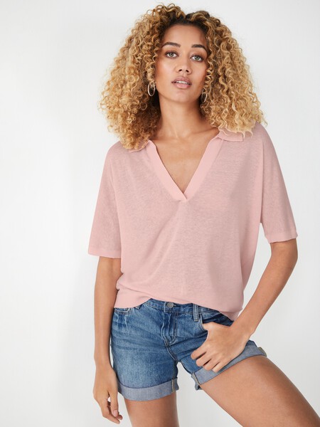 Lulu Knitted Linen Blend T-Shirt