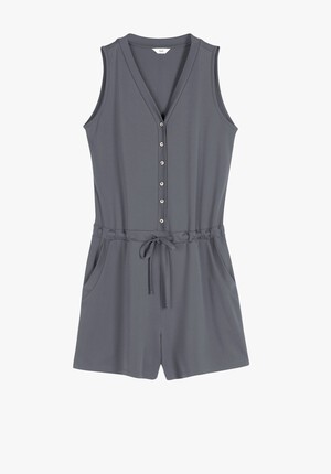 Aya Button Through Playsuit