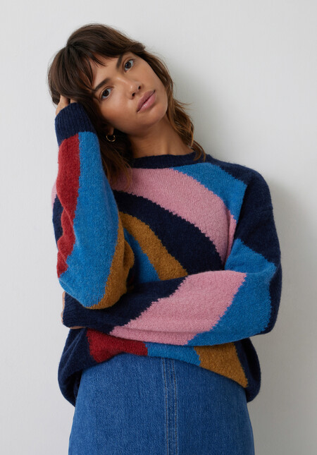 Jorgi Swirl Wool Blend Jumper