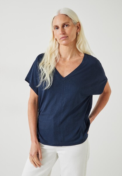 Danny Linen V-Neck T-Shirt
