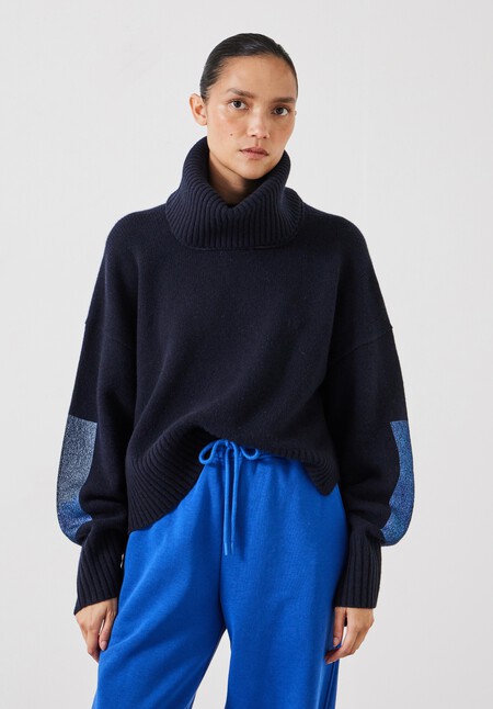 Livvy Merino Wool Detachable Roll Neck Jumper