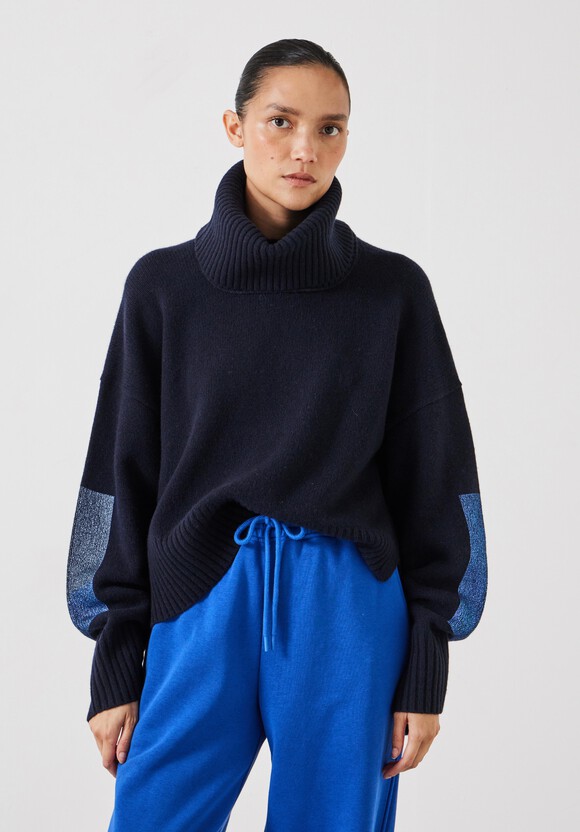 Livvy Merino Wool Detachable Roll Neck Jumper