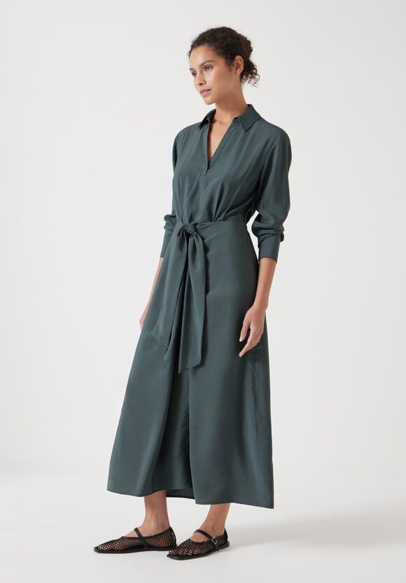 Maya Air Flow Front Tie Maxi Dress
