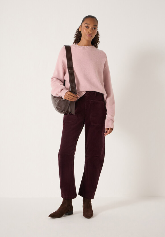 Corduroy Cordi Barrel Leg Trousers