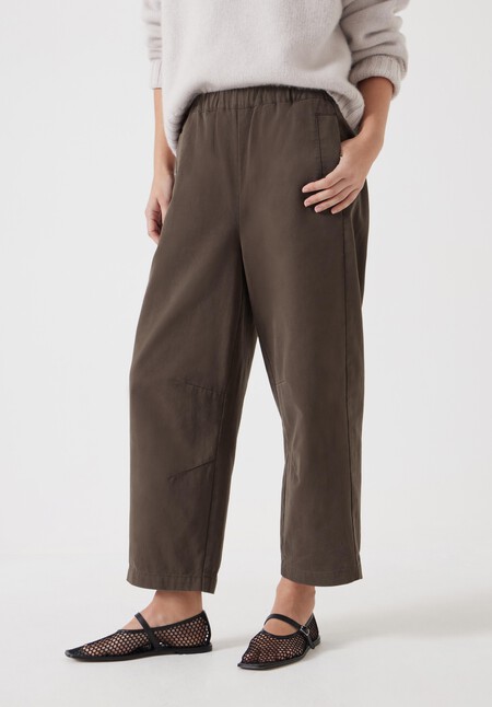 Jack Barrel Leg Pull On Trousers